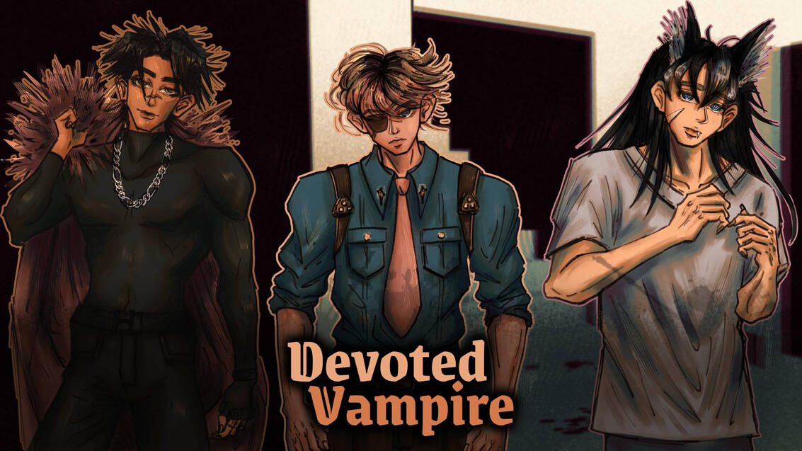 Devoted Vampire animated 2d sprites and 3d backgrounds - Original